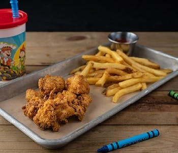 Kids Chicken Fingers and Fries Bar Food